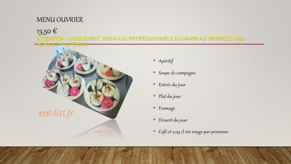 Auberge Du Grand Coderc — carte page 7
