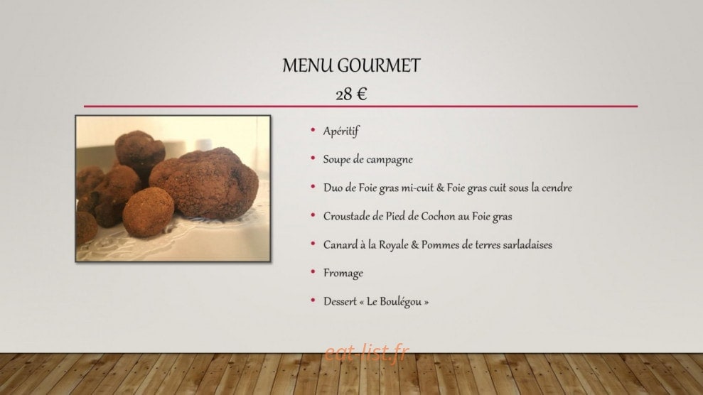 Auberge Du Grand Coderc — carte page 3