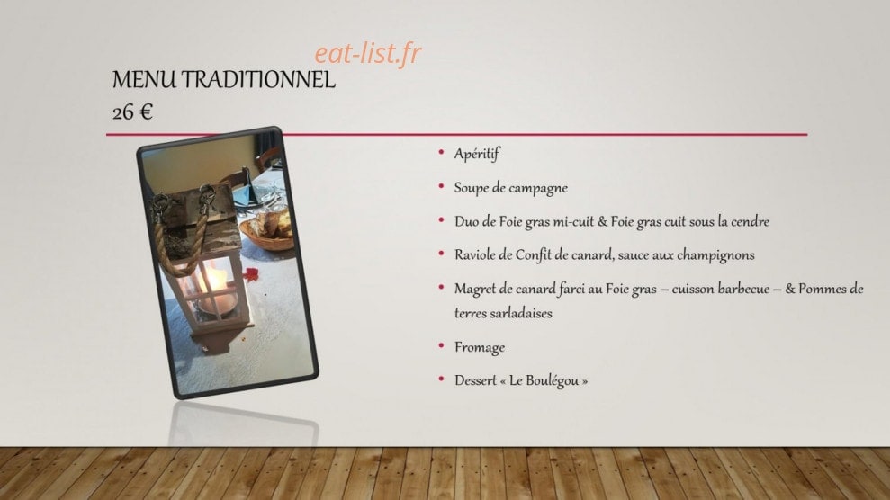 Auberge Du Grand Coderc — carte page 2