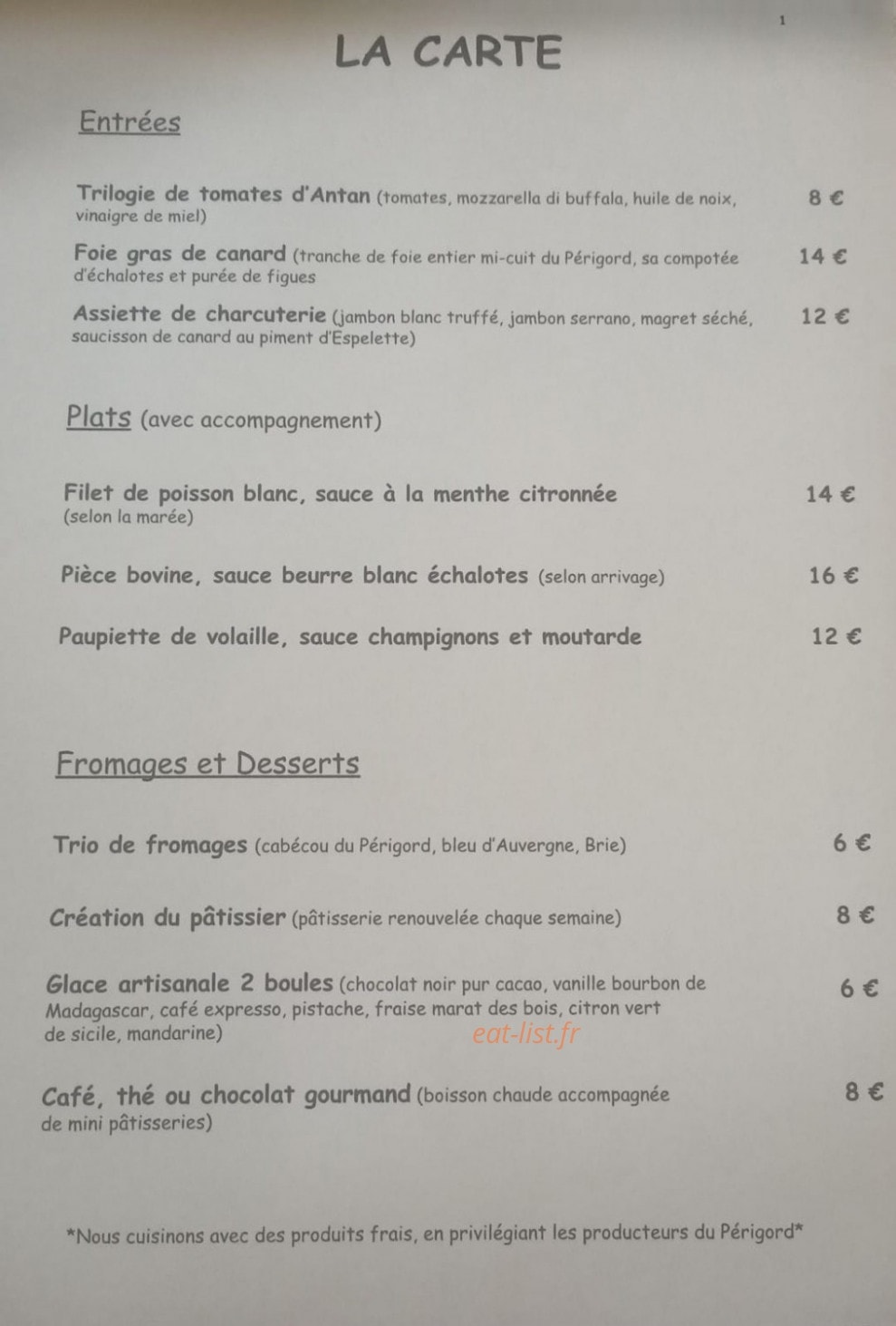 Le Prioula — carte page 1