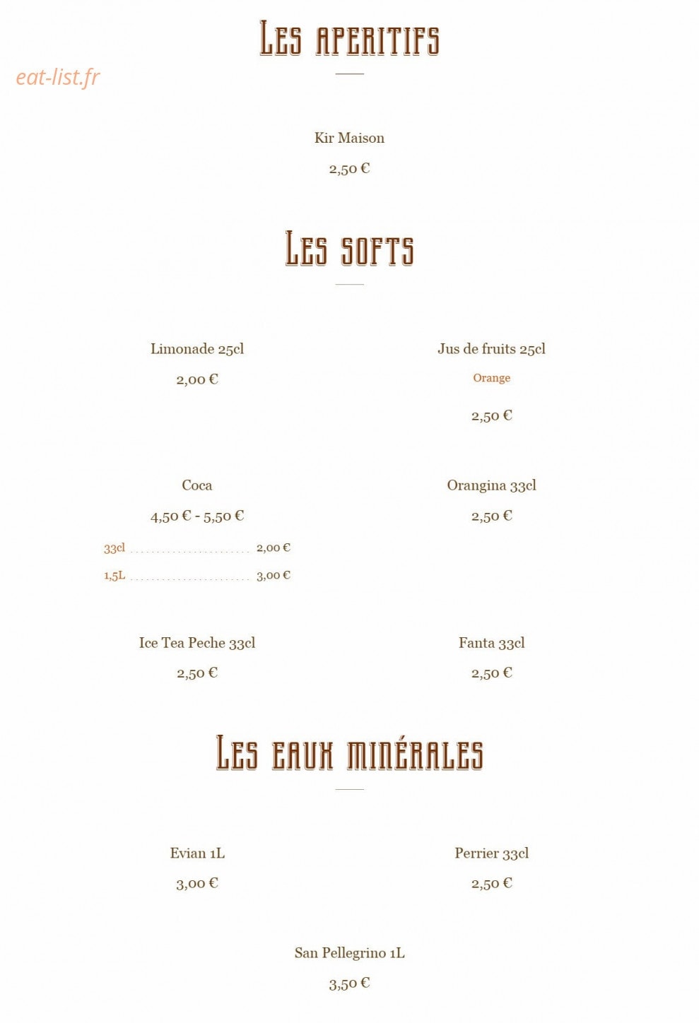 Bambou Pizza — carte page 9