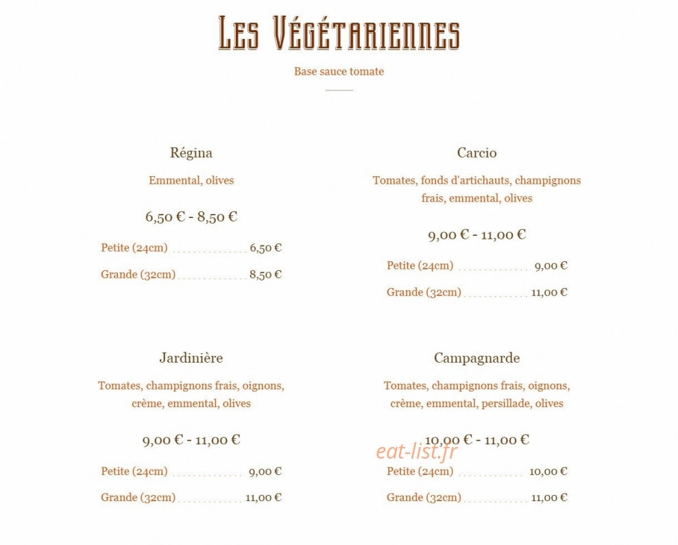 Bambou Pizza — carte page 7