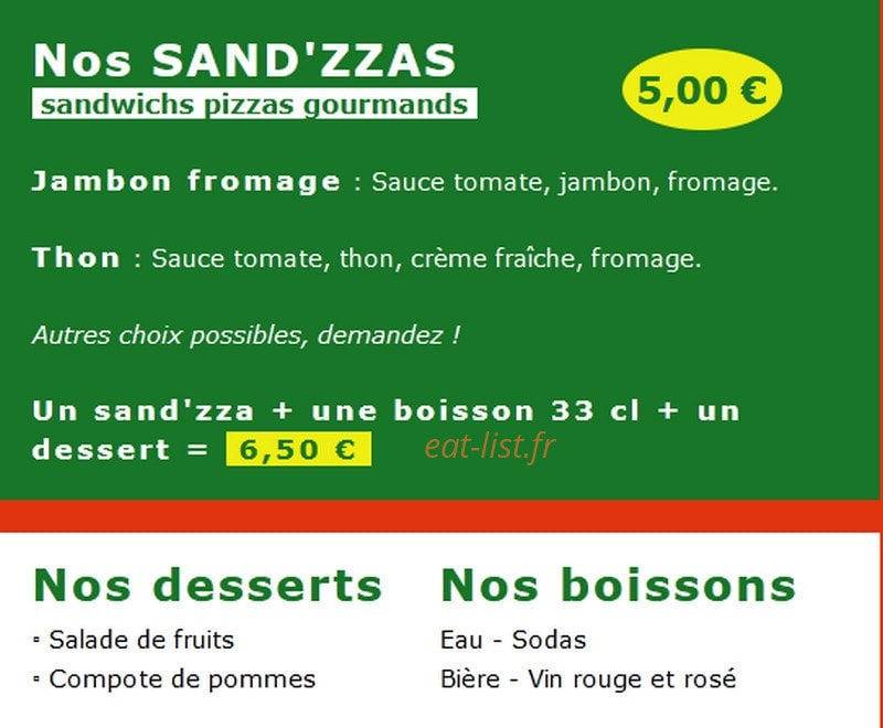 Pizza Mania — carte page 3