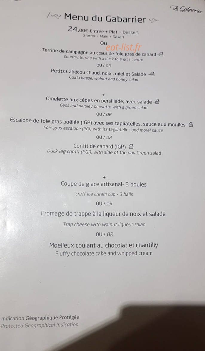 Le Gabarrier — carte page 2