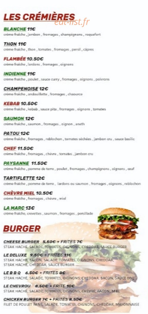 Marc Pizza 24 — carte page 4