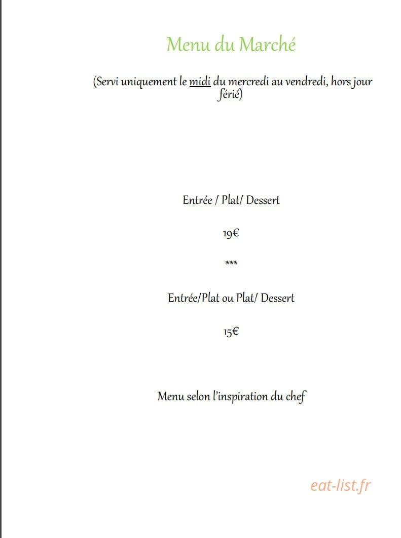 Hôtel Restaurant des Augustins — carte page 2