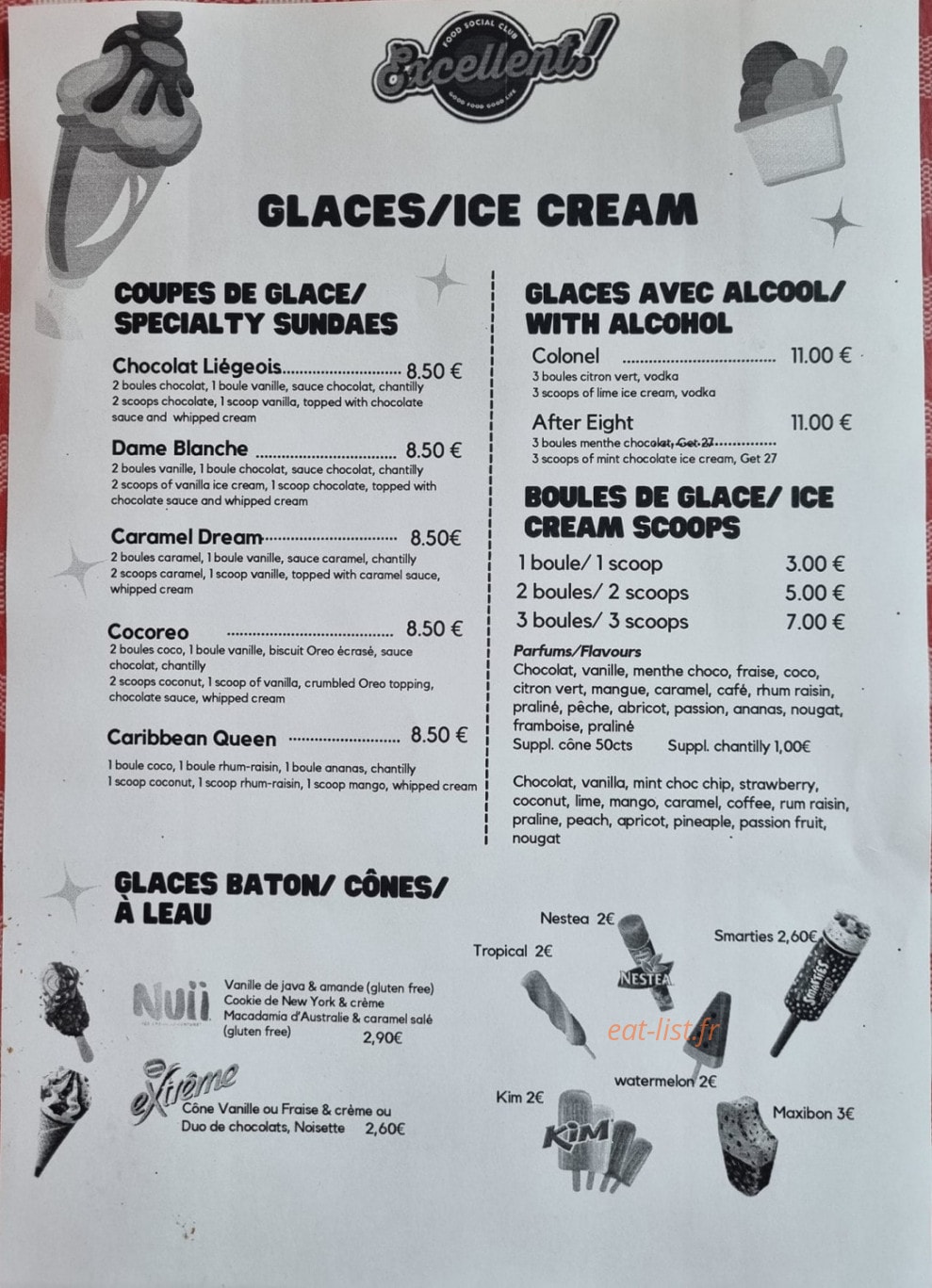 Excellent — carte page 3