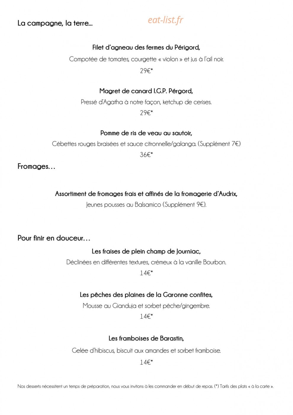 La table de Monrecour — carte page 2
