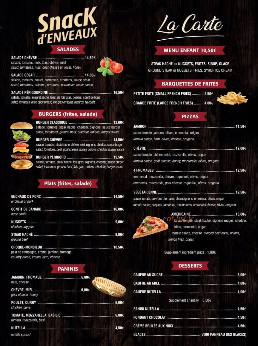 Snack d'enveaux — carte page 1