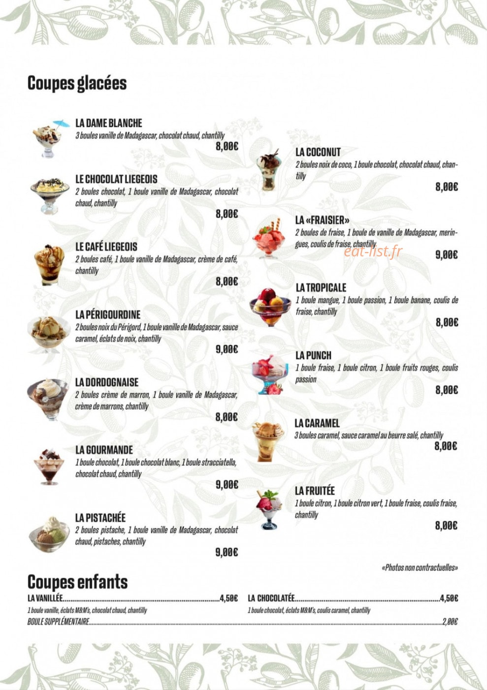 Au comptoir d’Olivier — carte page 7