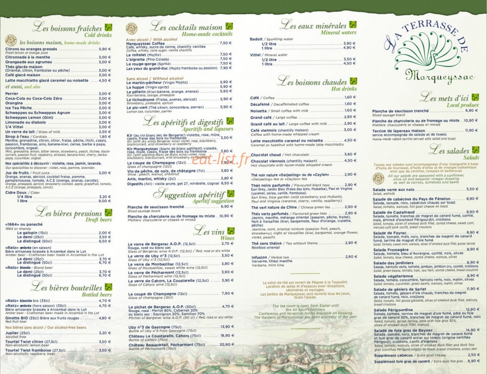 Les Jardins De Marqueyssac — carte page 2