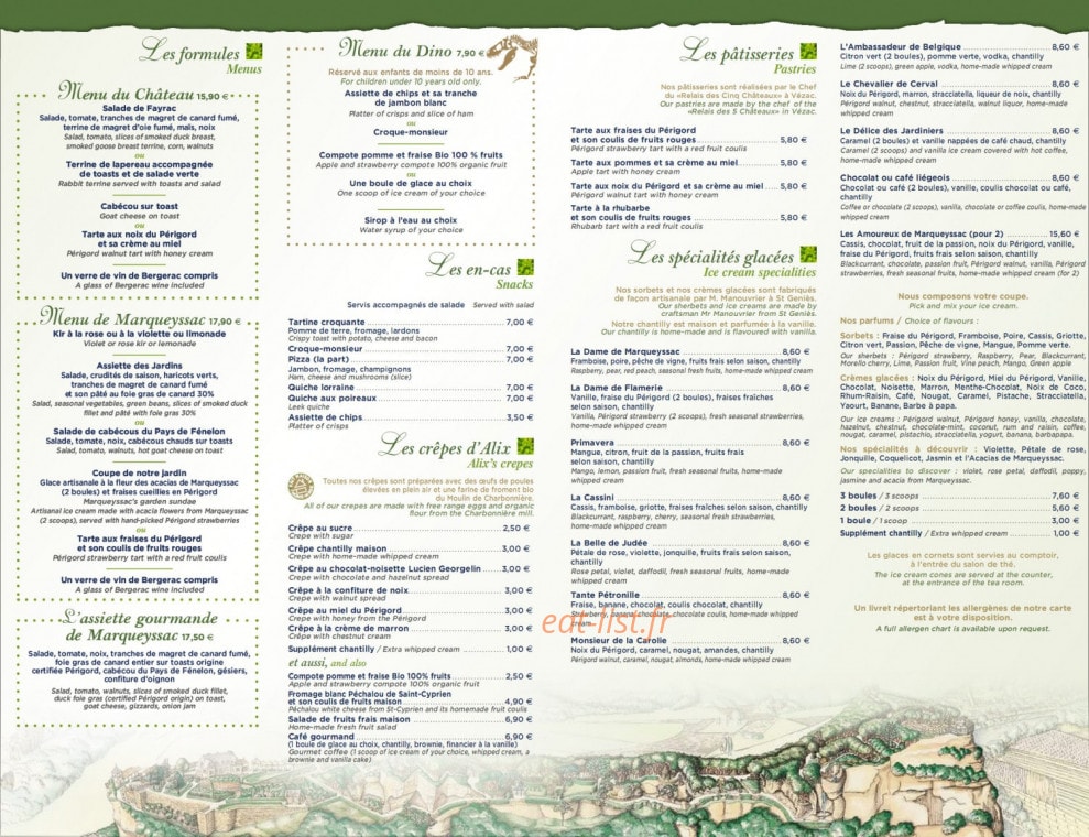 Les Jardins De Marqueyssac — carte page 1