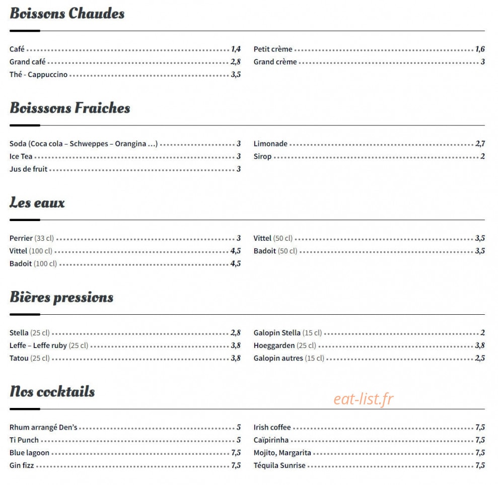 La Promenade — carte page 3
