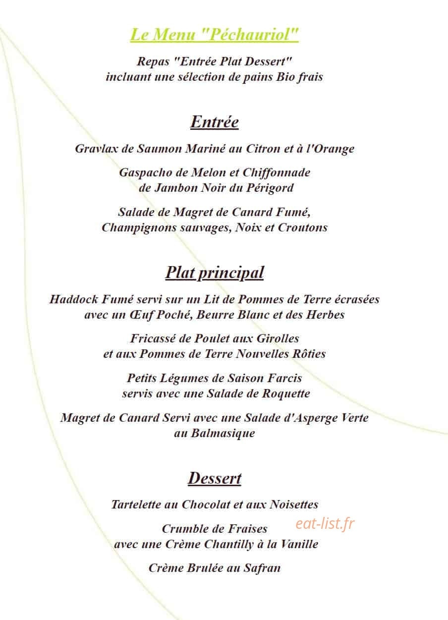 La Cantine — carte page 1