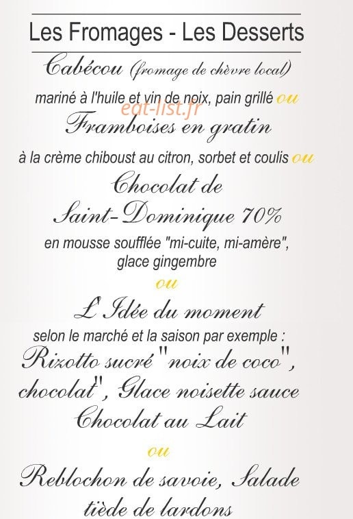 Le Petit Paris — carte page 2