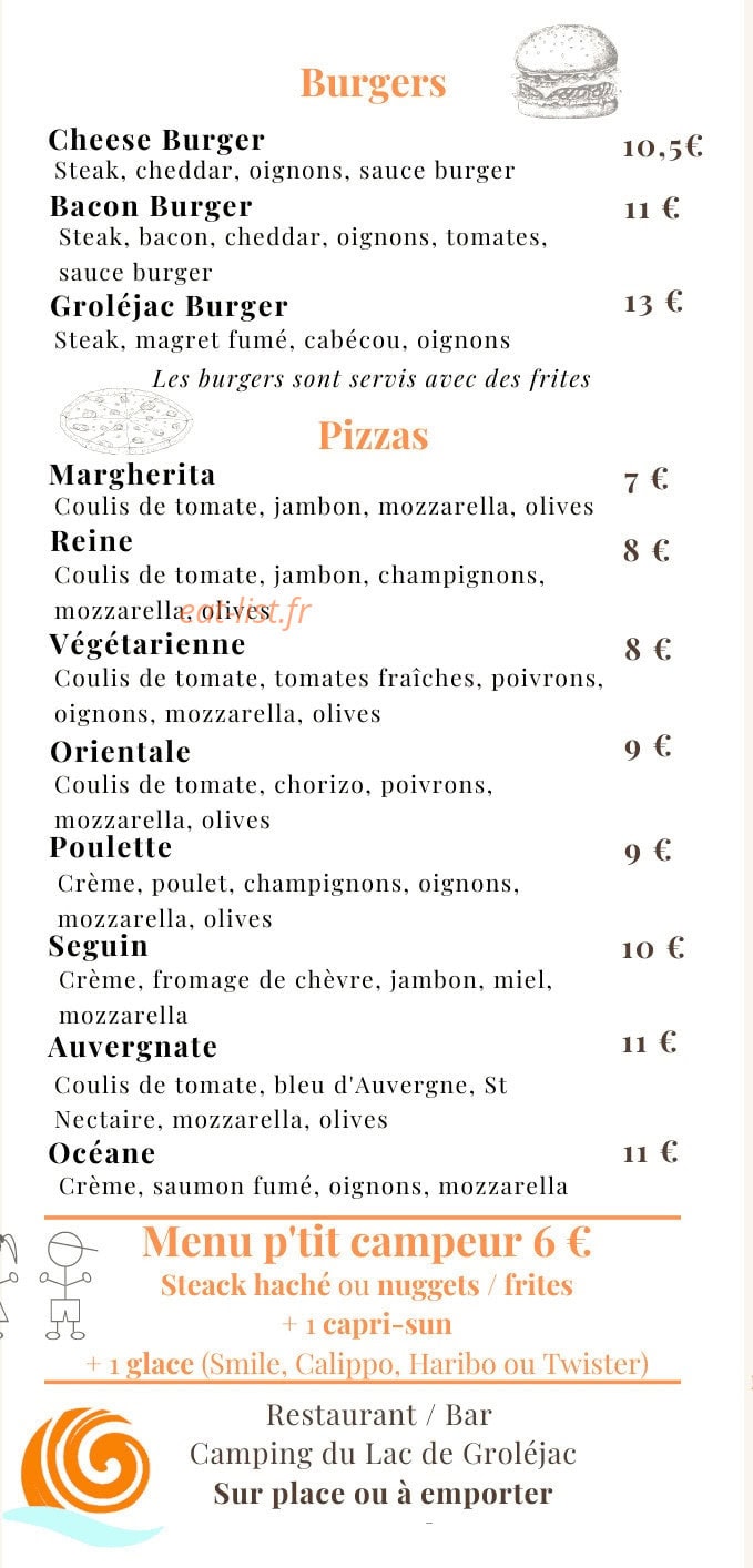 Camping du Lac — carte page 2