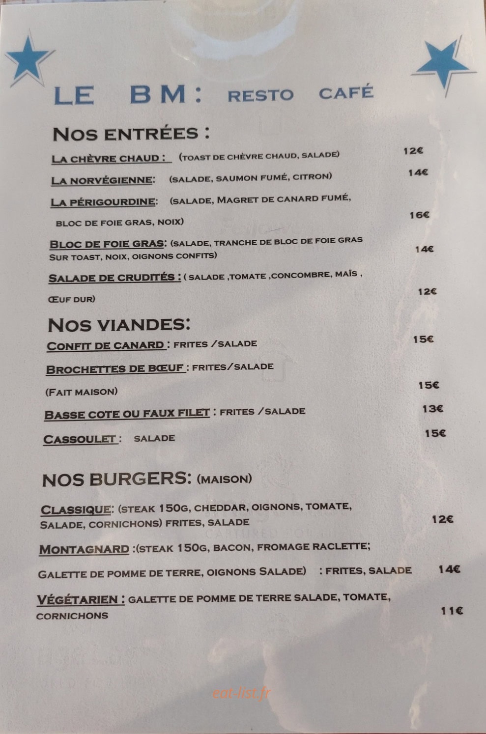 Le BM — carte page 1