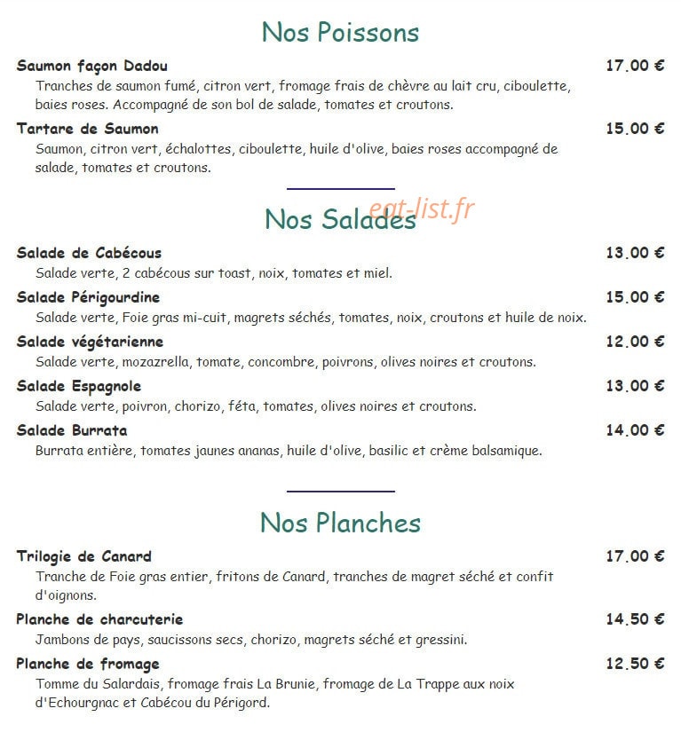 Les Terrasses de La Roque — carte page 1