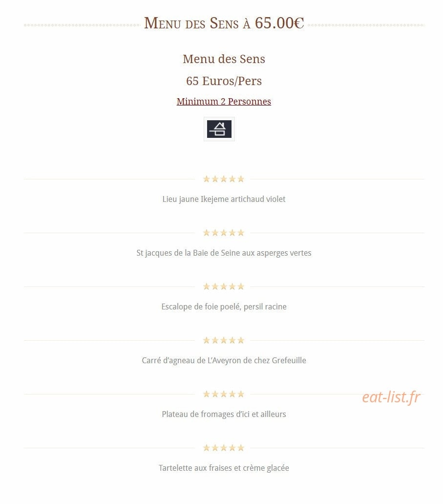 Ò Plaisir Des Sens — carte page 8