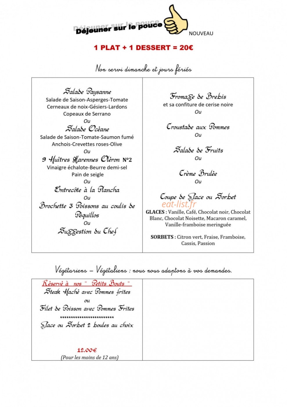 Le Moulin de Mitou — carte page 1