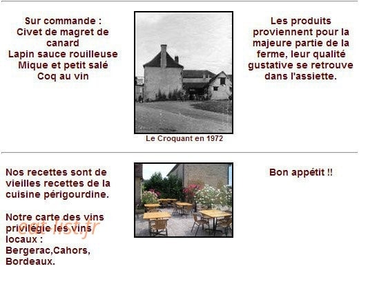 Restaurant Le Croquant — carte page 2