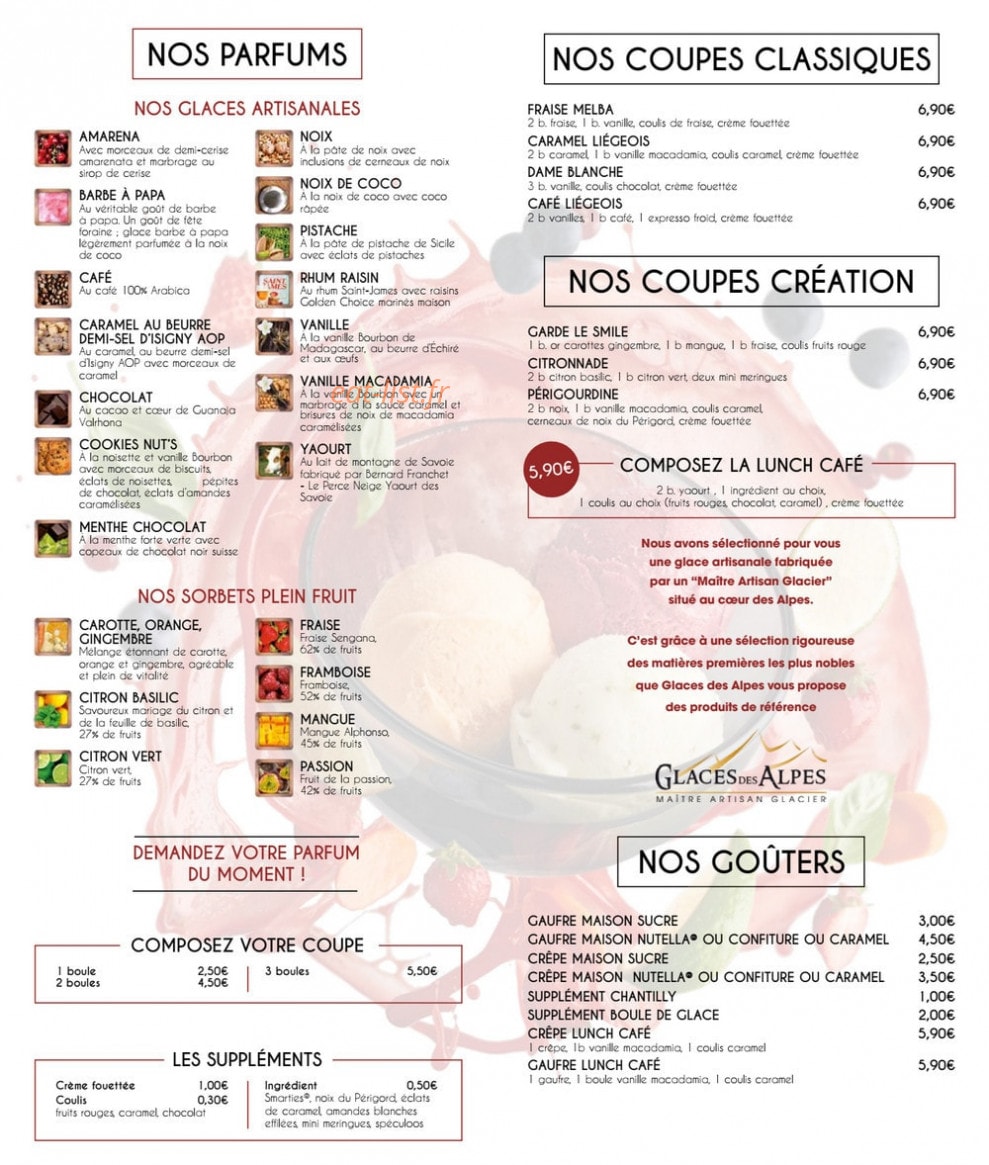 Lunch Café — carte page 7