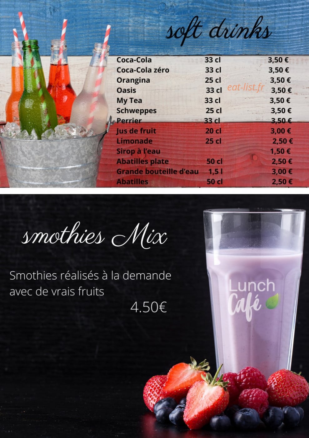 Lunch Café — carte page 5