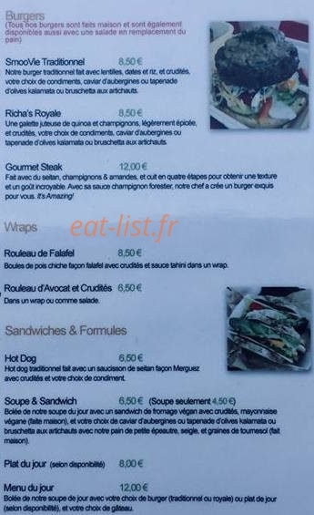 SmooVie Grignothèque — carte page 2