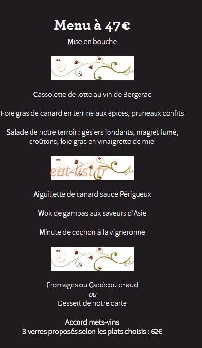 grand hotel Pelisson — carte page 4