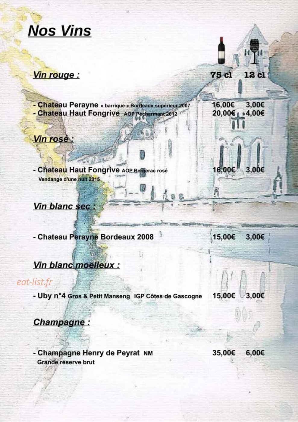 La Guinguette — carte page 7