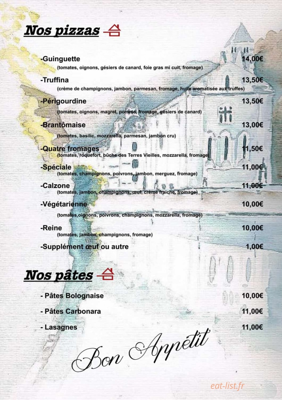 La Guinguette — carte page 5