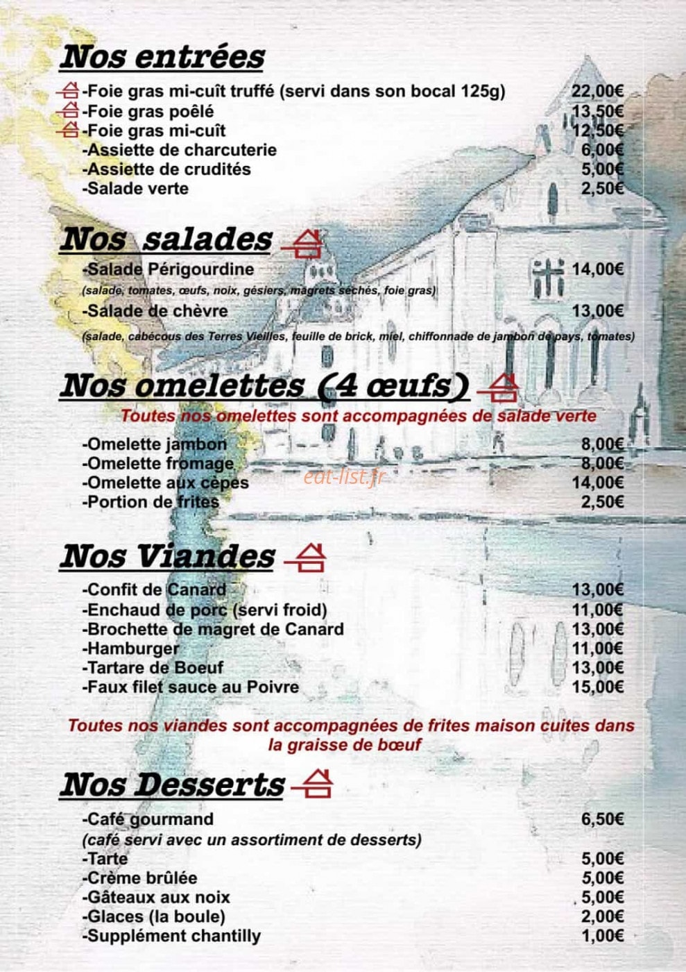 La Guinguette — carte page 4