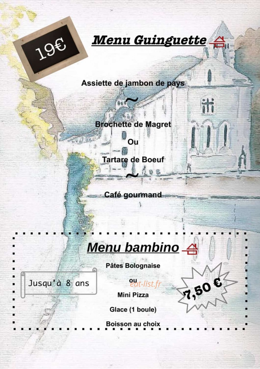 La Guinguette — carte page 2