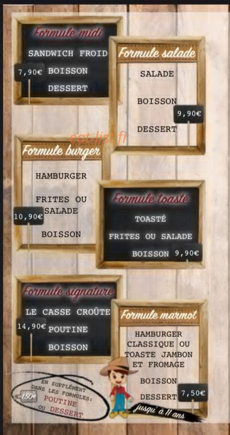 Le Casse Croûte — carte page 5