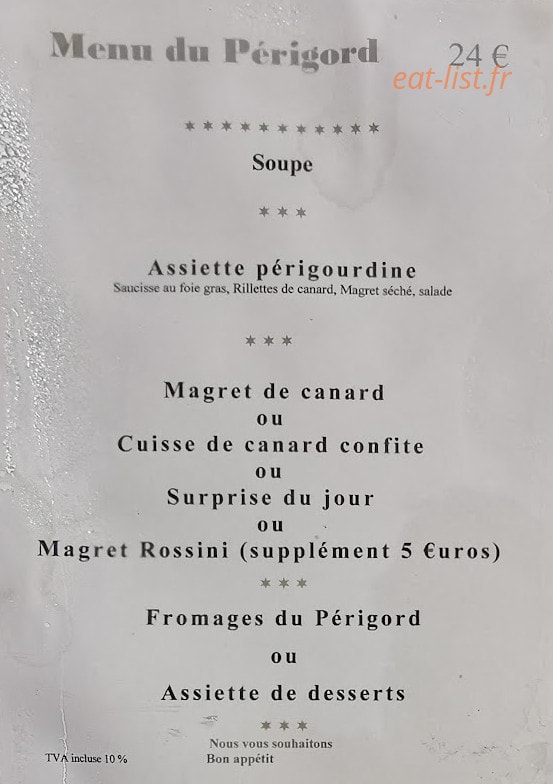 Ferme auberge de la colline gourmande — carte page 2