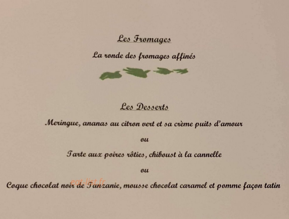 Le Moulin Vieux Restaurant d'application — carte page 2