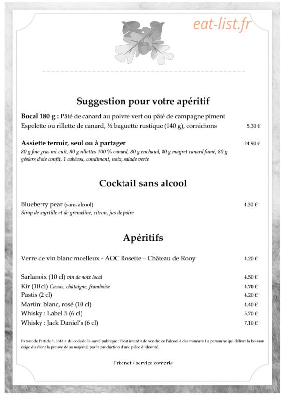 Le Calviac — carte page 6