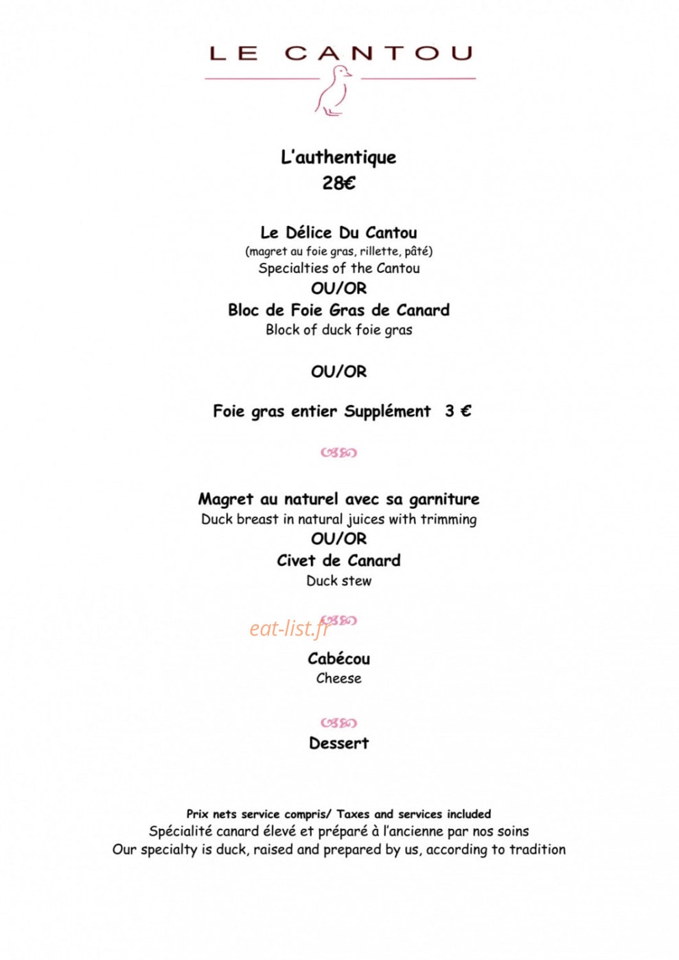 Le Cantou — carte page 6