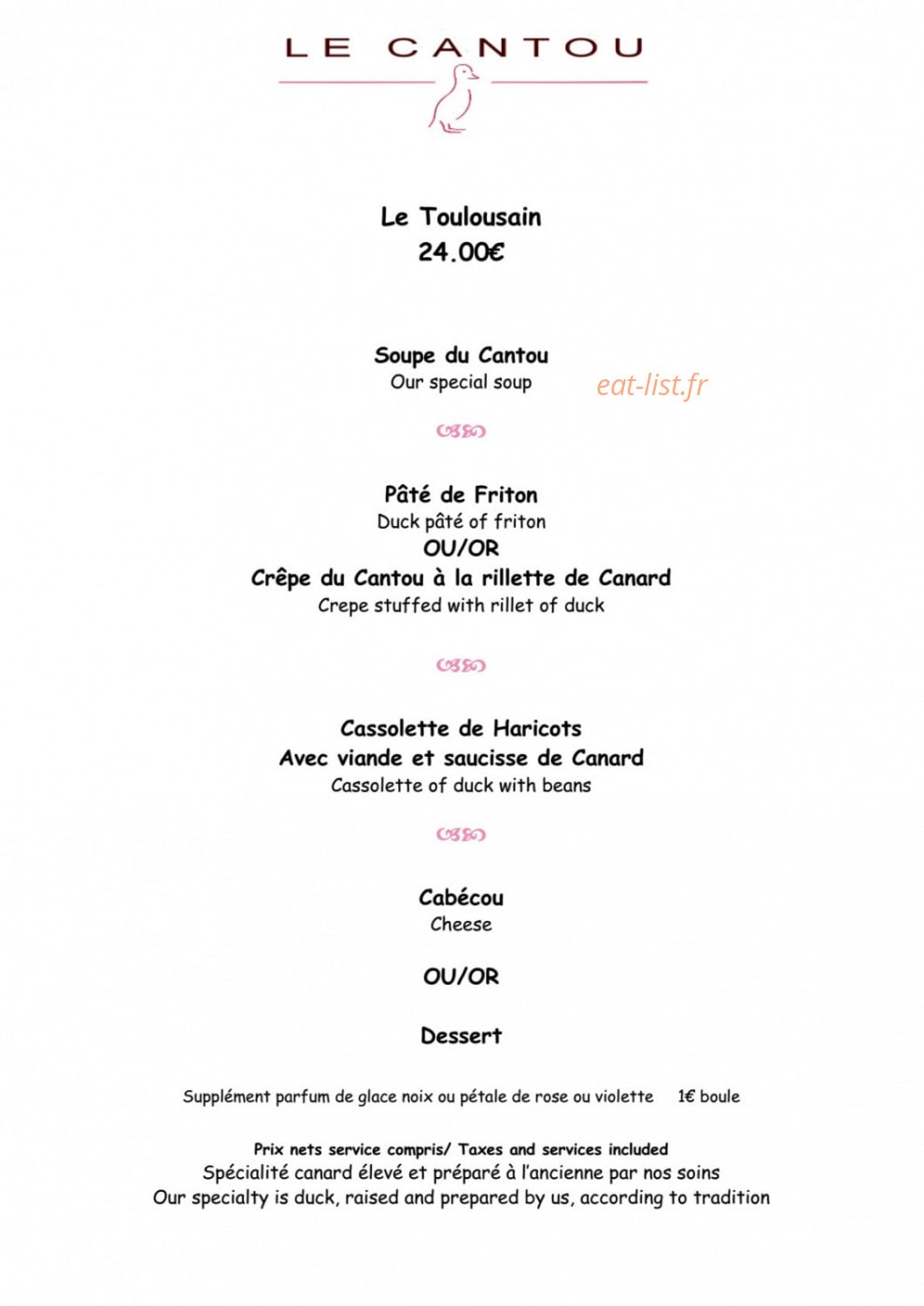 Le Cantou — carte page 5