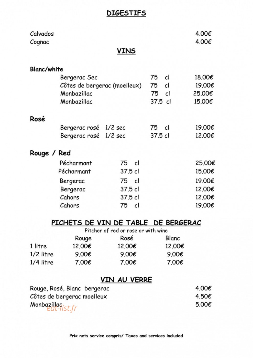 Le Cantou — carte page 9