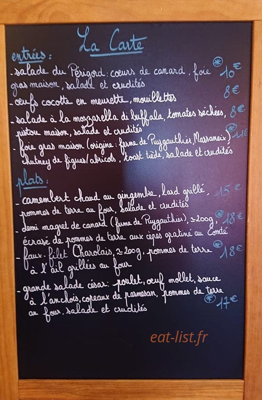Le Mouton Noir — carte page 1