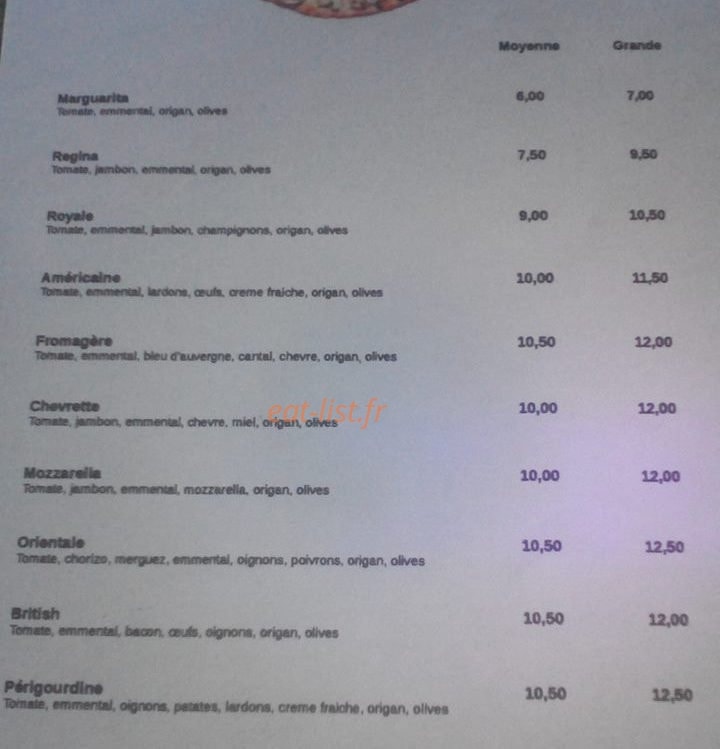 pizza gigi — carte page 2