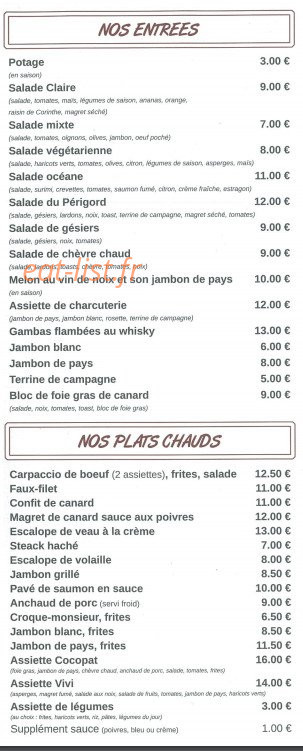 Cocopat — carte page 1