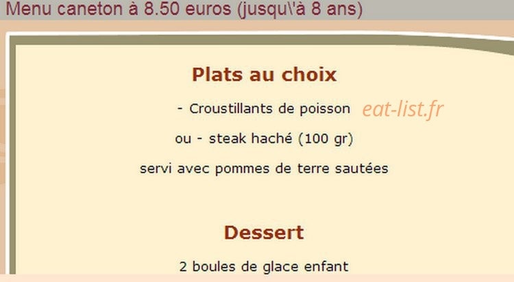 Auberge du Musée — carte page 2