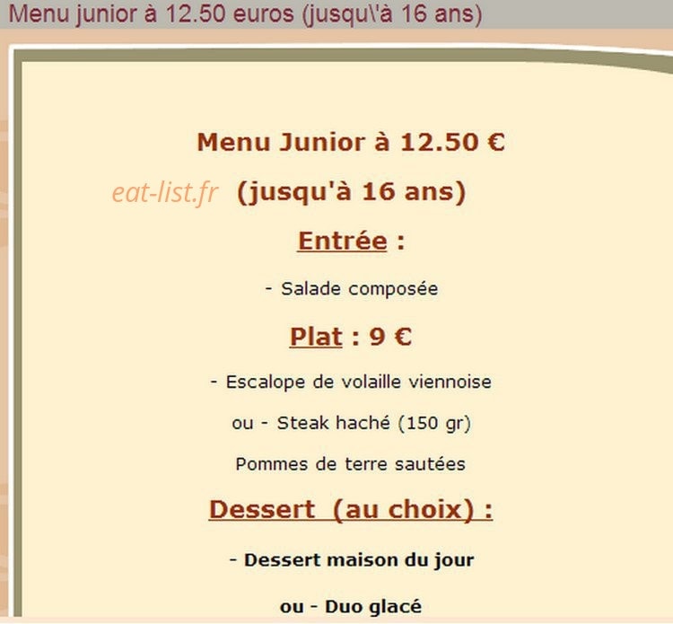 Auberge du Musée — carte page 3