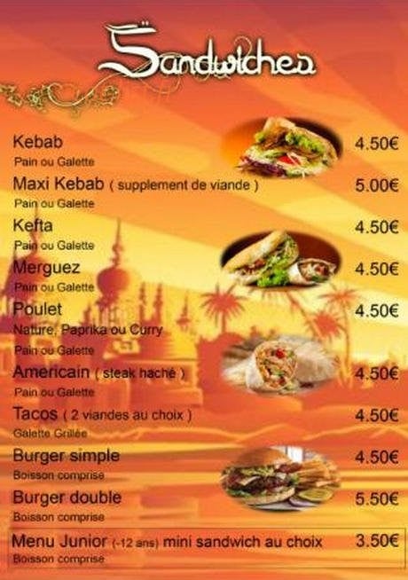 L'oriental — carte page 2