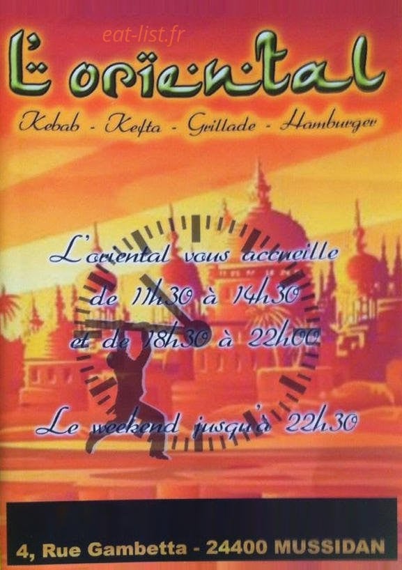 L'oriental — carte page 1