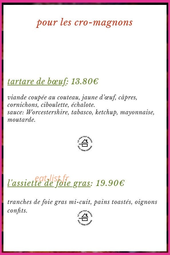 L'Assiette Troglodyte — carte page 9