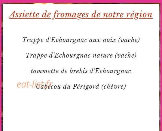 L'Assiette Troglodyte — carte page 13