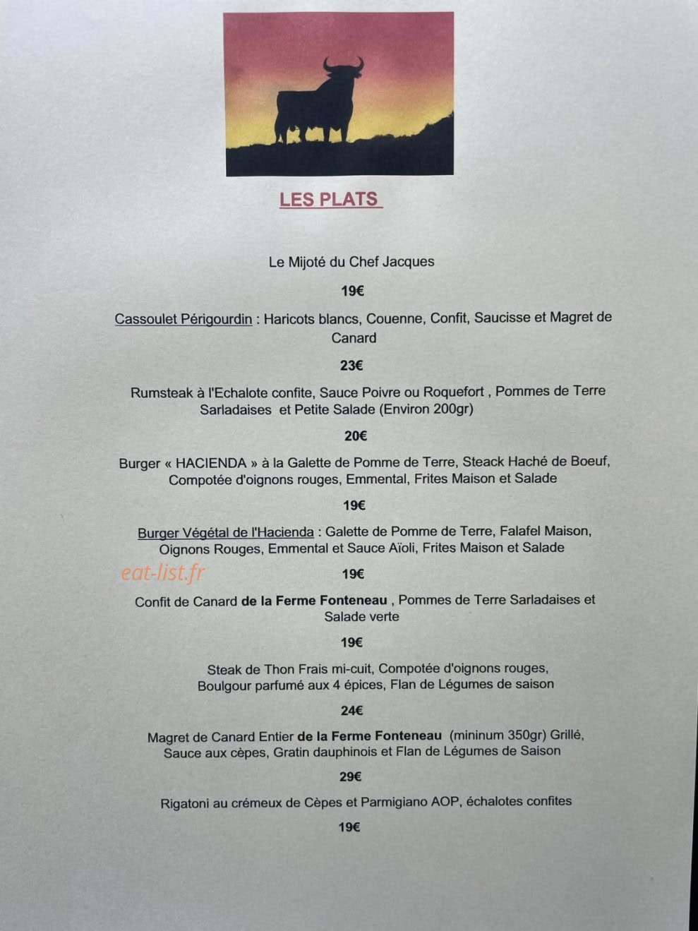 L'Hacienda Loca — carte page 3
